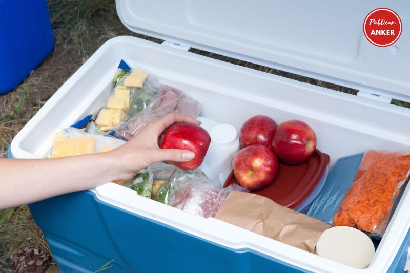 Put Meats, Food, or Anything Your Want Frozen Closest To The Ice and Put The Drinks On Top of That